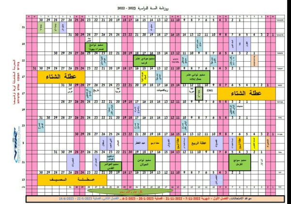 روزنامة السّنة الدراسيّة 2022-2023